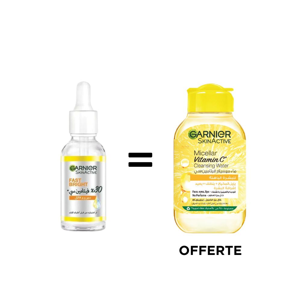 SERUM FAST BRIGHT 30ML = MICELLAIRE VITAMINE C 100ML
